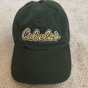 Cabela’s Baseball Cap Green Embroidered And Adjustable